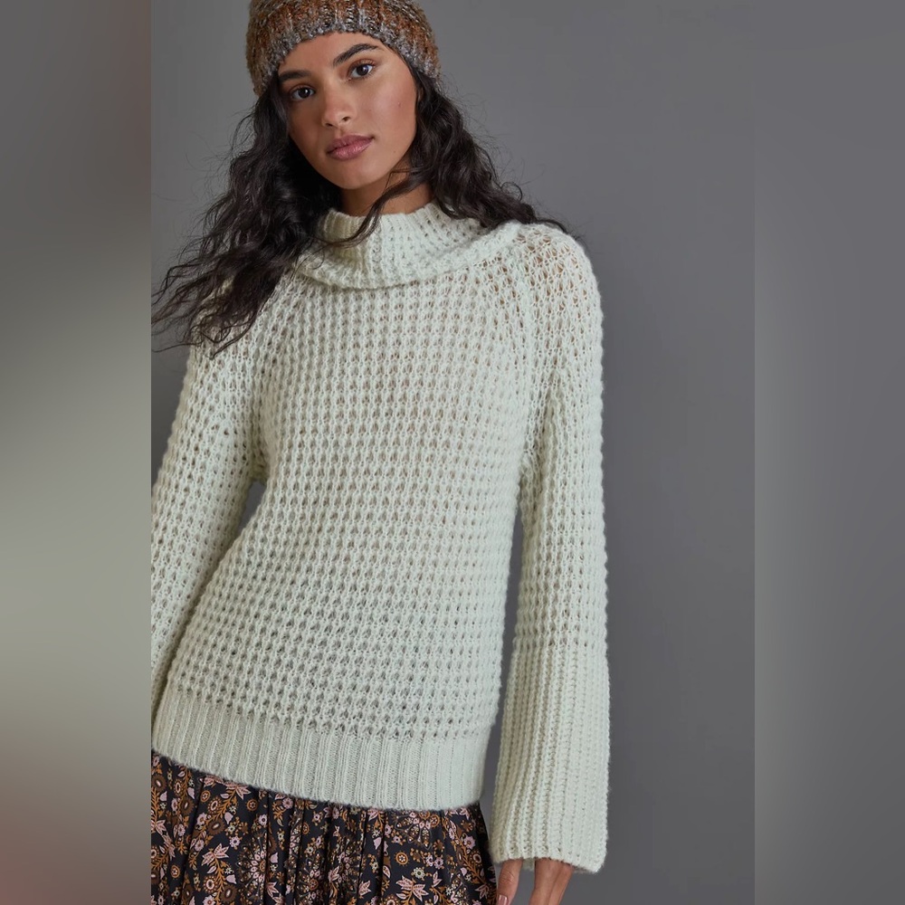 Maeve by Anthropologie Dionne Bell-Sleeved Sweater